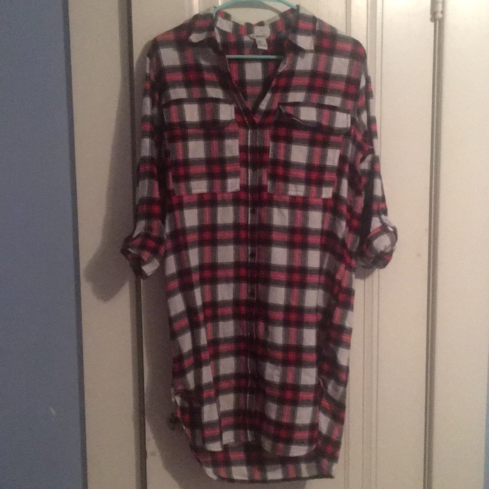 Flannel tunic